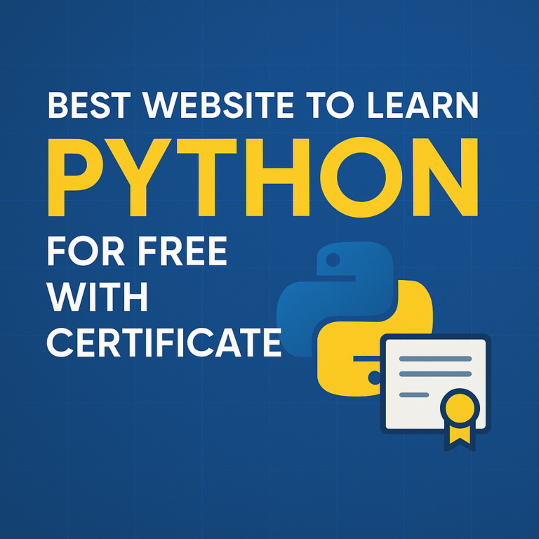 Best Website to Learn Python for Free with Certificate
