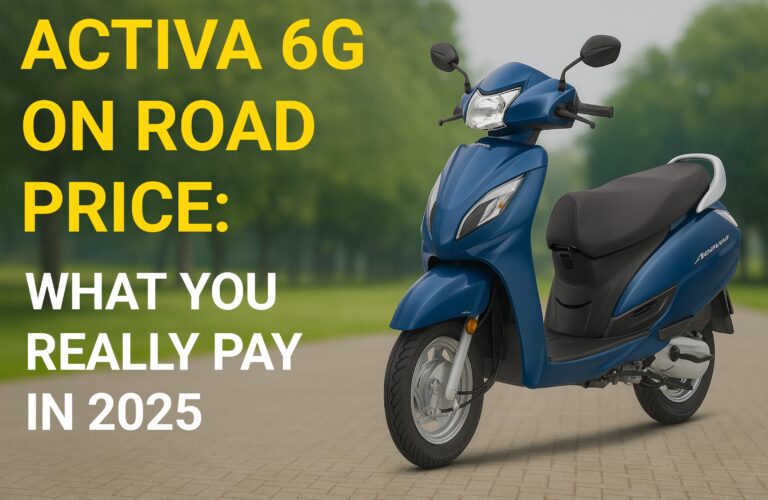 Activa 6G on road price