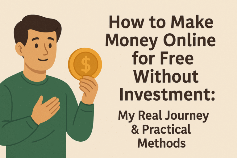 how to make money online for free without investment