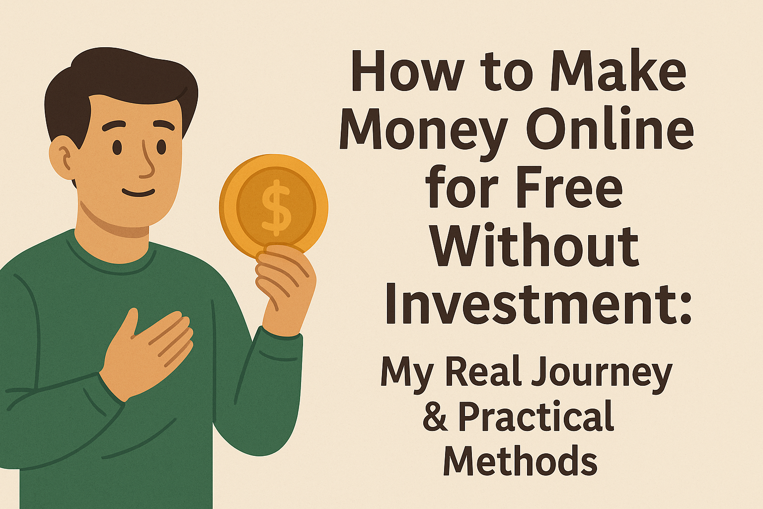 How to Make Money Online for Free Without Investment: My Real Journey & Practical Methods