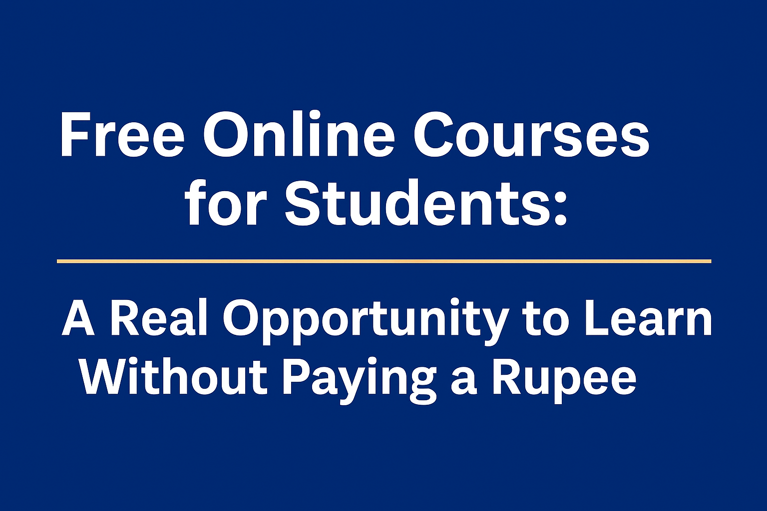 free online courses for students