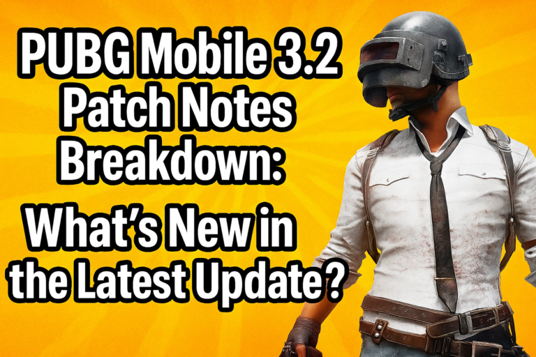 PUBG Mobile 3.2 Patch Notes